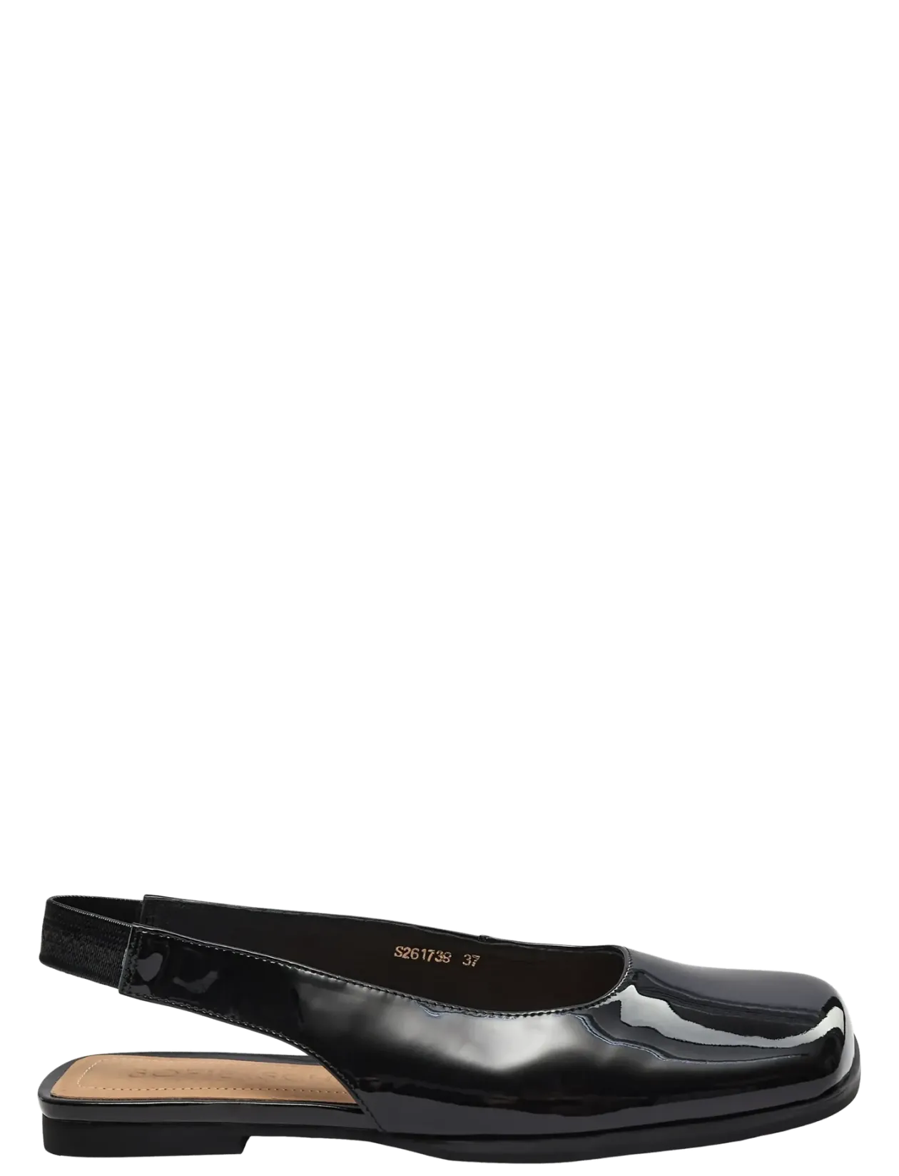 SANDYSW PATENT FLAT SHOE - Flade slingbacks
