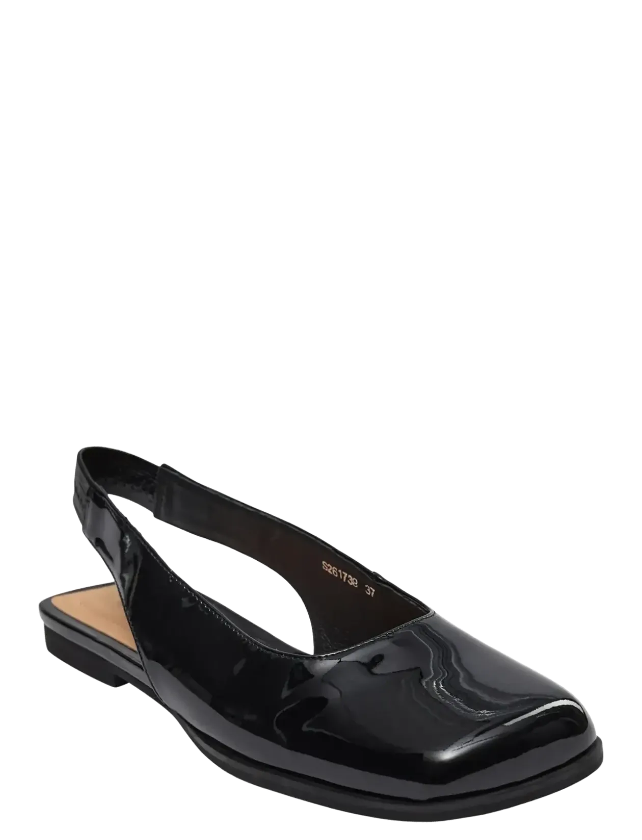 SANDYSW PATENT FLAT SHOE - Flade slingbacks