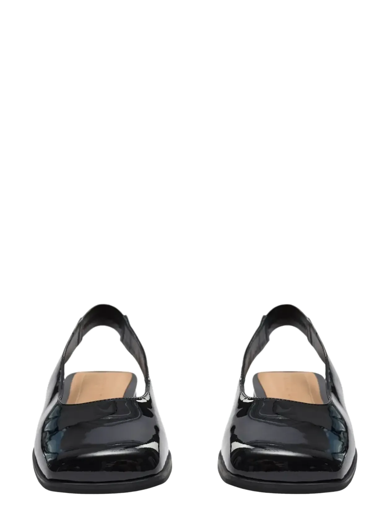SANDYSW PATENT FLAT SHOE - Flade slingbacks