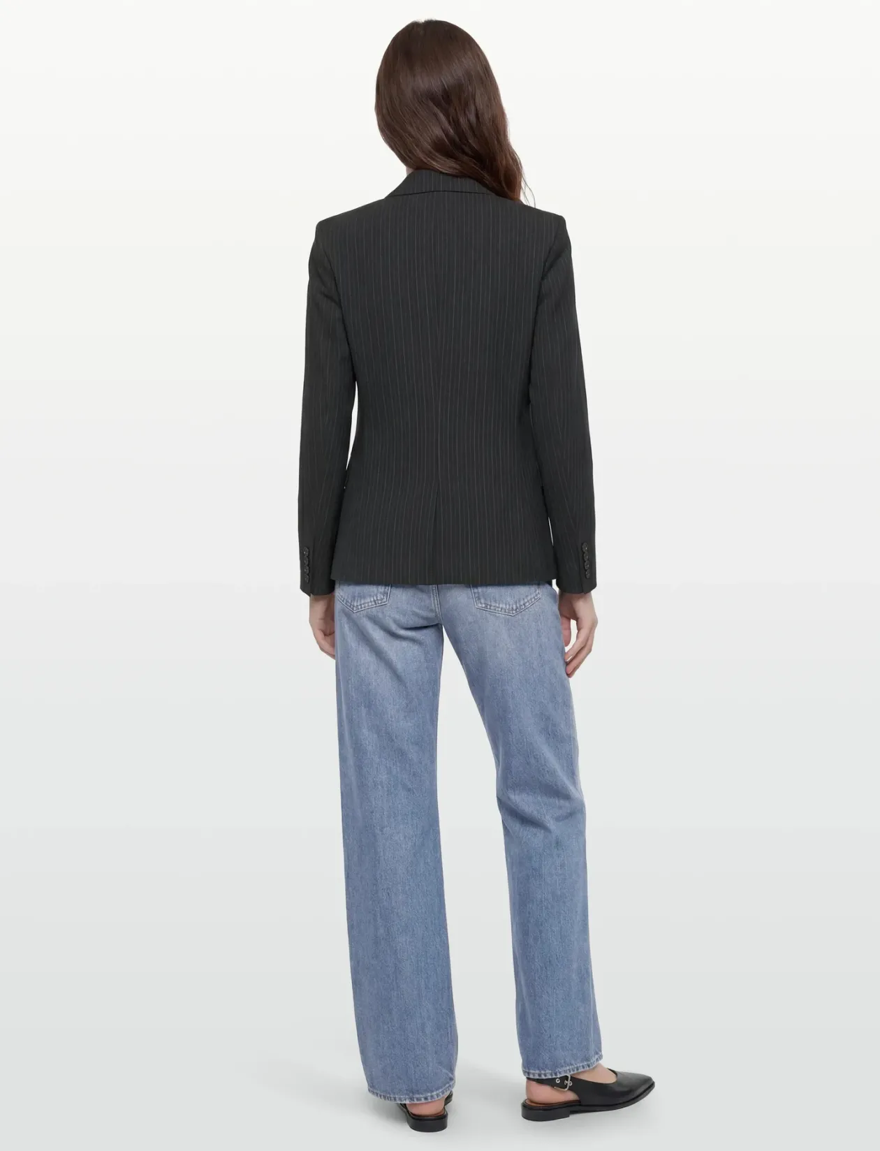 Sasha Pinstripe Blazer - Enkeltradede blazere