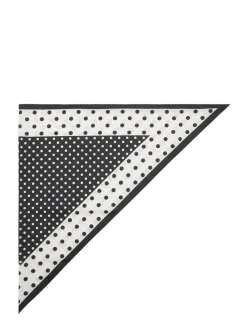 Satin check-print scarf - Tynde tørklæder