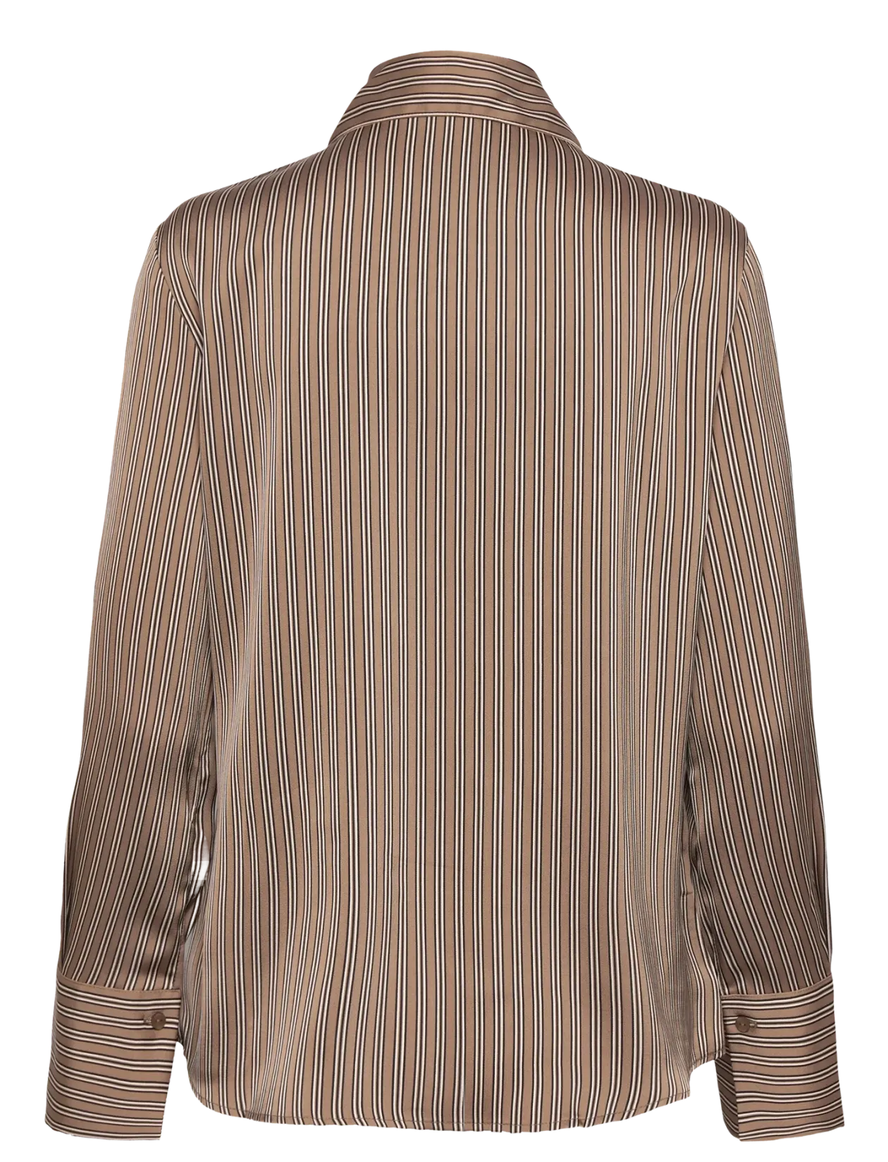 Satin striped shirt - Langærmede