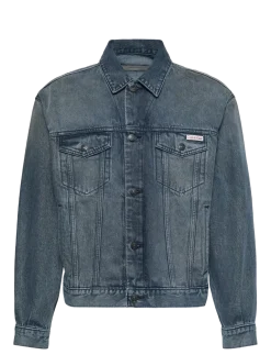 90S BLUE ASH STONE TRUCKER - Uforede denimjakker
