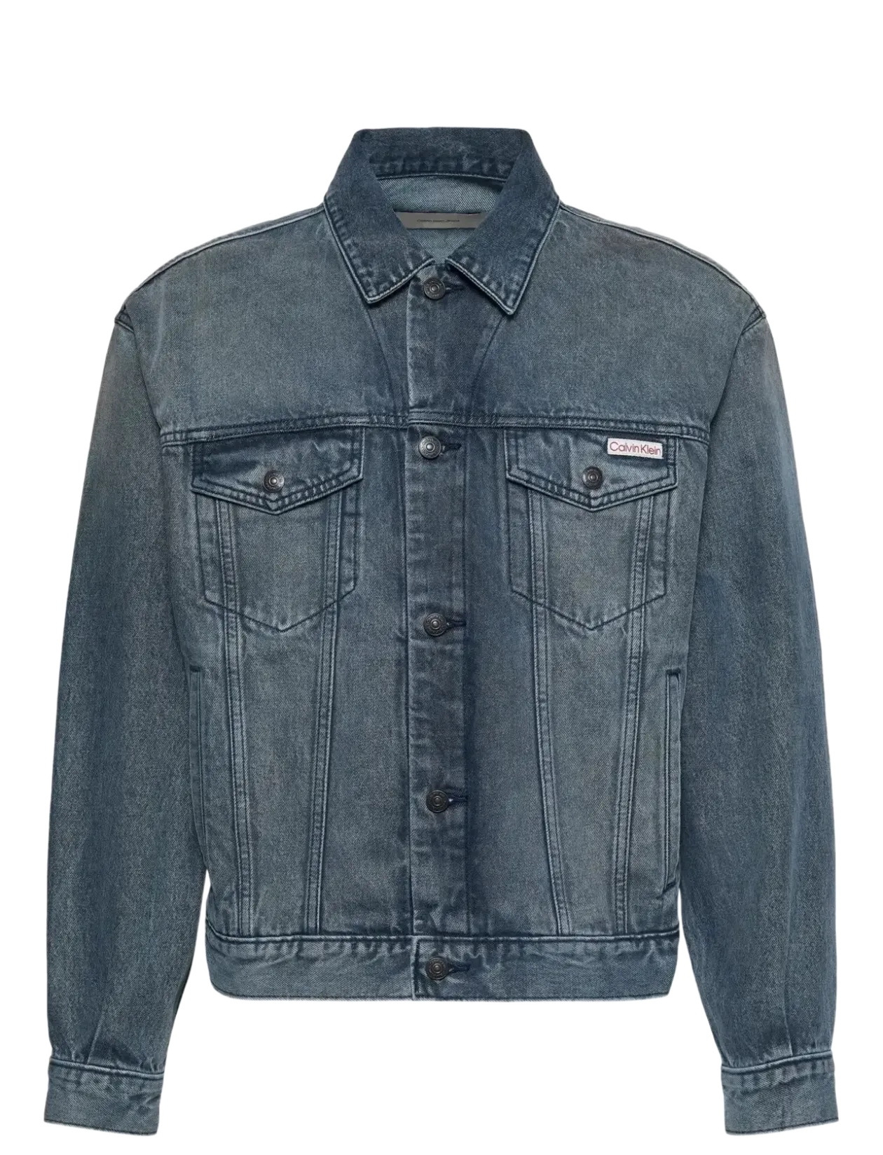 90S BLUE ASH STONE TRUCKER - Uforede denimjakker