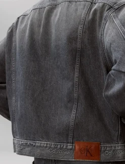 90S BLUE ASH STONE TRUCKER - Uforede denimjakker