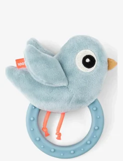 Sensory rattle w/teether Birdee Blue - Bidelegetøj