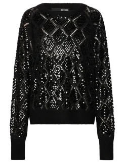 SEQUIN KNIT JUMPER - Strik