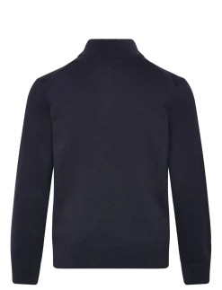 Shield Cotton Half Zip Sweater - Sweatshirts