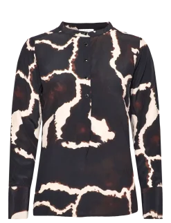 Shirt in Night clouds print - Langærmede