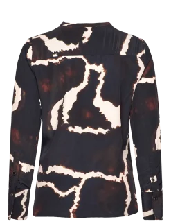 Shirt in Night clouds print - Langærmede