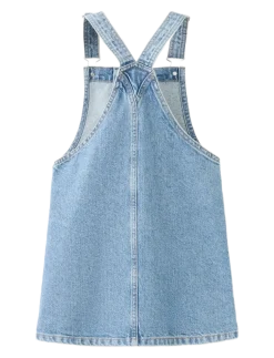 Short denim pinafore - Overallkjoler