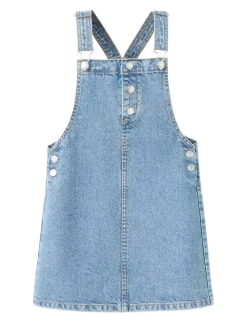 Short denim pinafore - Overallkjoler