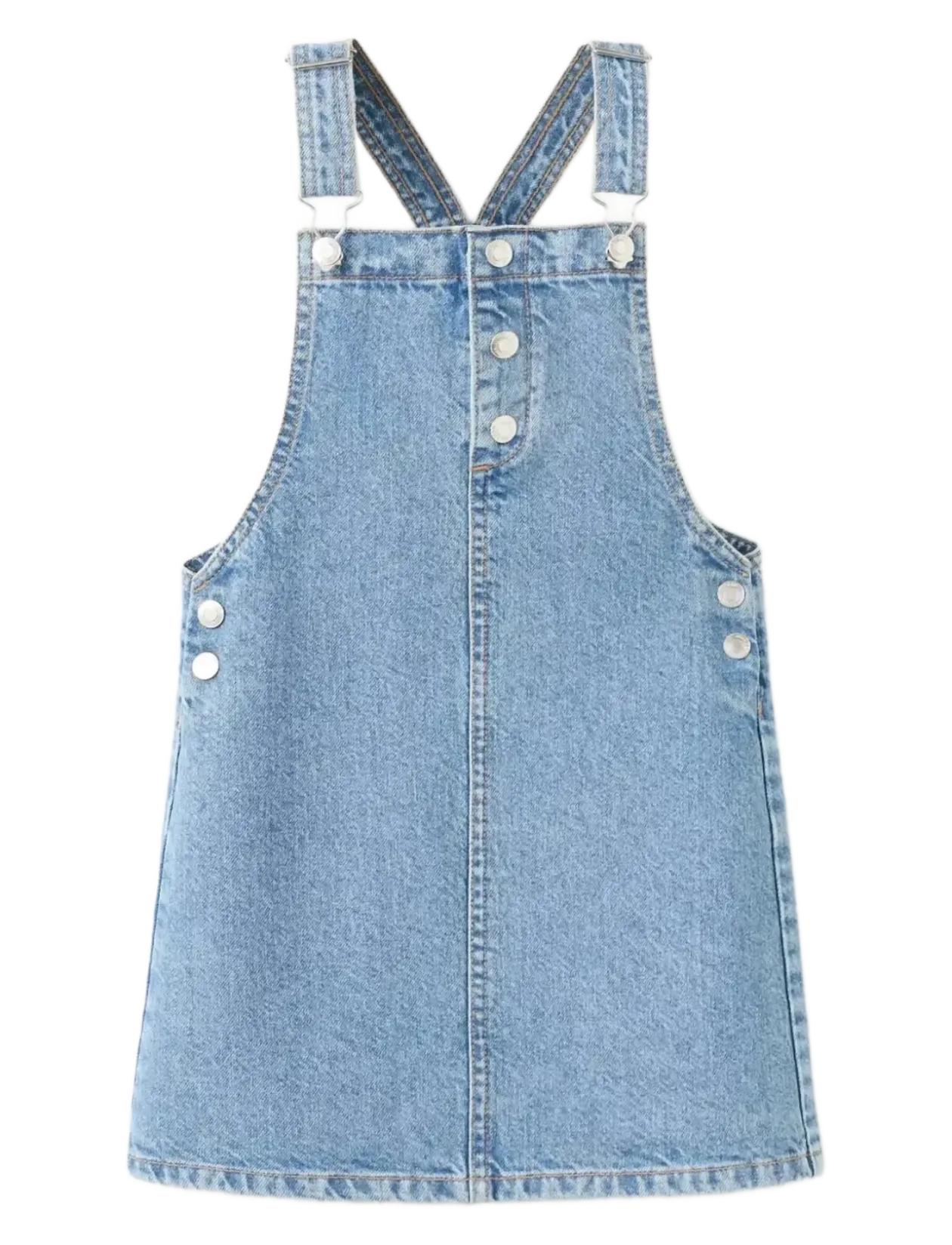 Short denim pinafore - Overallkjoler