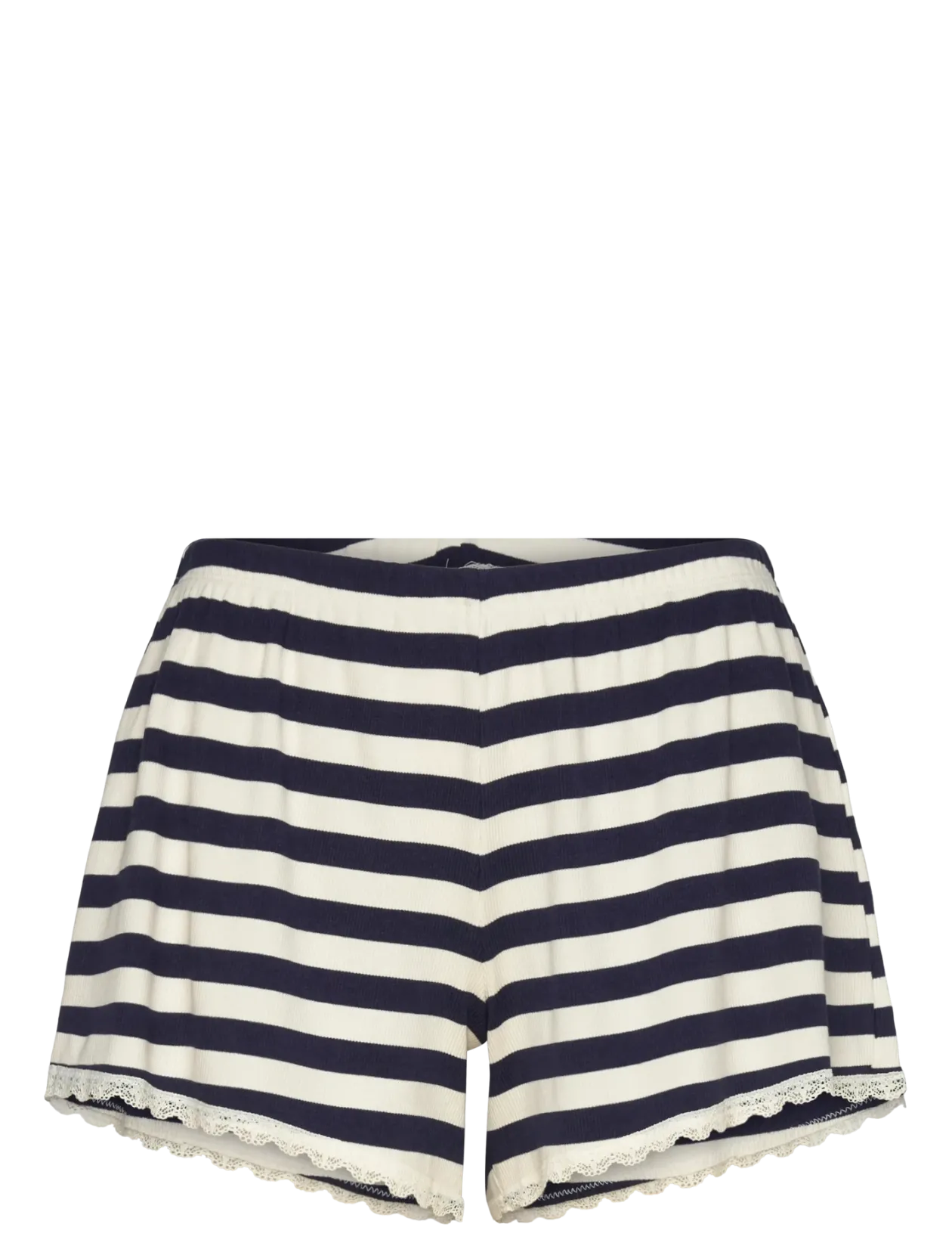 SHORT JERSEY RIB LACE STRIPE - Shorts