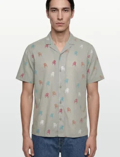 Short-sleeved Cuban Shirt - Kortærmede