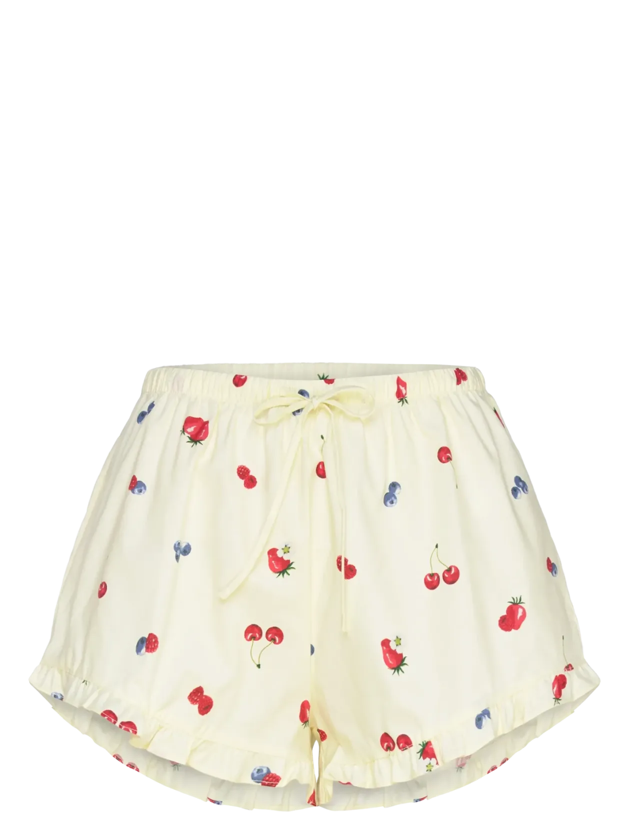SHORT WOVEN RUFFLE FRUIT - Casual shorts