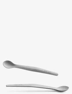 Silicone Baby Spoon Quiet Grey - Serveringssæt
