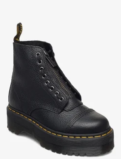 Sinclair Black Milled Nappa - Snørestøvler