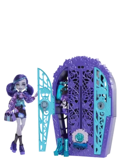 Skulltimate Secrets Garden Mysteries Playset, Twyla Doll with 19+ Surprises - Dukker