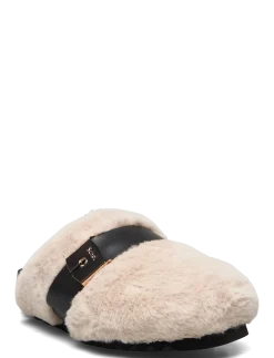 SL ALBERTA SUEDE OFF WHITE - Flade mules