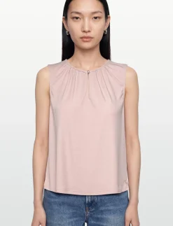 Sleveless lurex top - Ærmeløse bluser