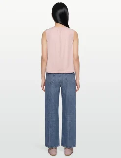 Sleveless lurex top - Ærmeløse bluser