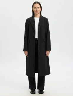 SLFALLY WOOL BLEND COAT #S - Uldfrakker