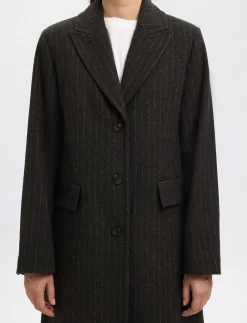 SLFALLY WOOL BLEND COAT #S - Uldfrakker