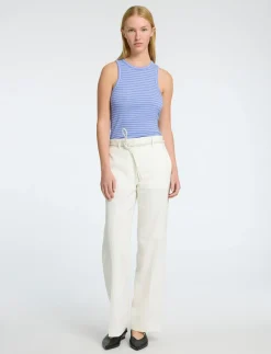 SLFANNA O-NECK STRIPED TANK TOP NOOS - Ærmeløse toppe