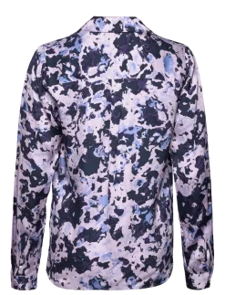 SLFARONIA LS AOP SATIN SHIRT B - Langærmede