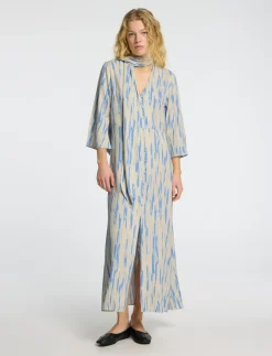 SLFBAELA 3/4 AOP ANKLE DRESS B - Midi kjoler