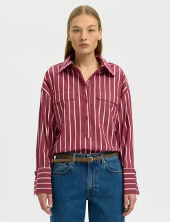 SLFBEA OVERSIZE LS SHIRT B - Langærmede