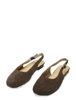 SLFCHARLOTTE SUEDE BALLERINA - Flade slingbacks