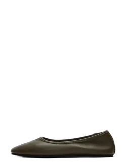 SLFELIA LEATHER BALLERINA - Ballerinaer