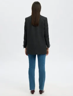 SLFELIN WOOL BLEND BLAZER NOOS - Dobbeltradede blazere