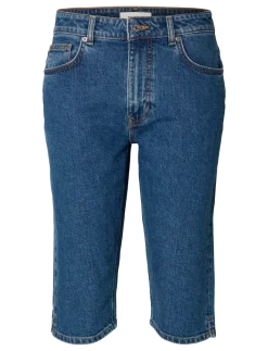 SLFEVA MW DENIM CAPRI - Capri bukser