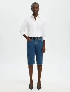 SLFEVA MW DENIM CAPRI - Capri bukser