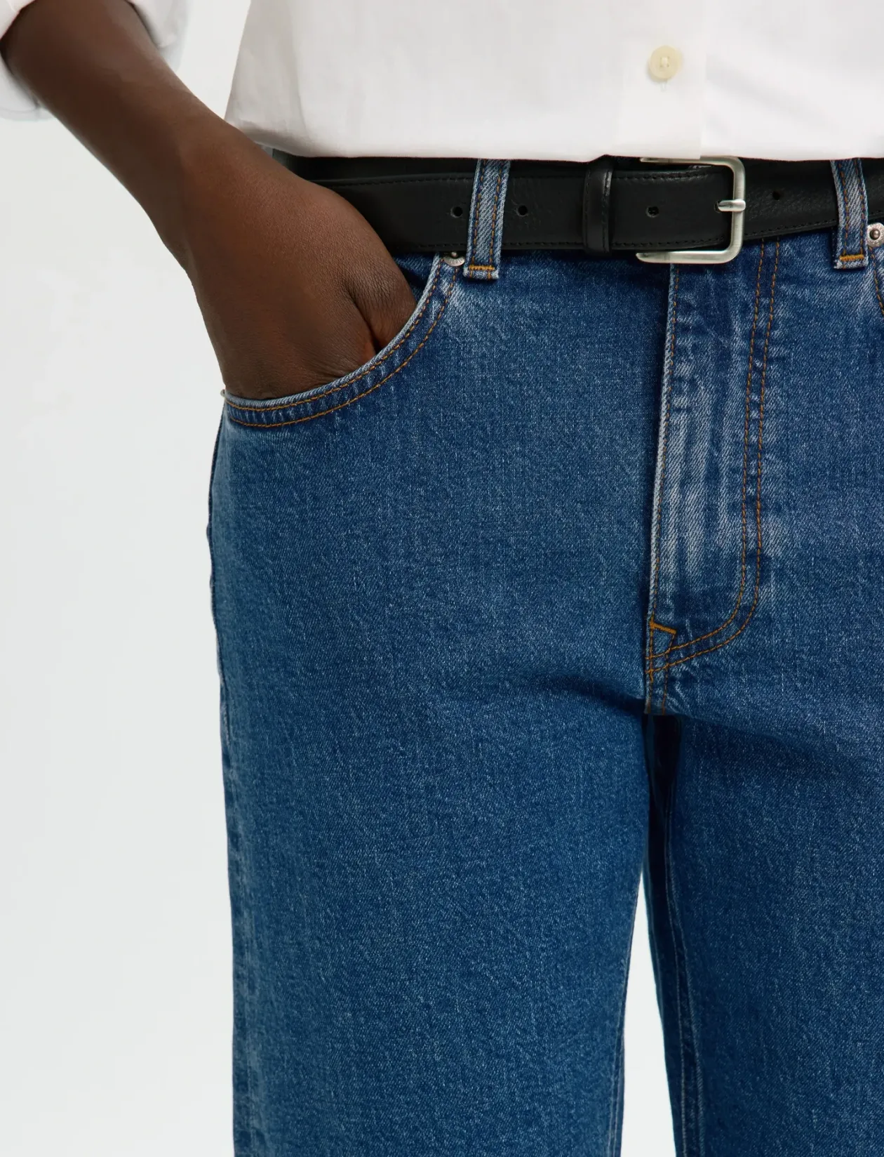 SLFEVA MW DENIM CAPRI - Capri bukser