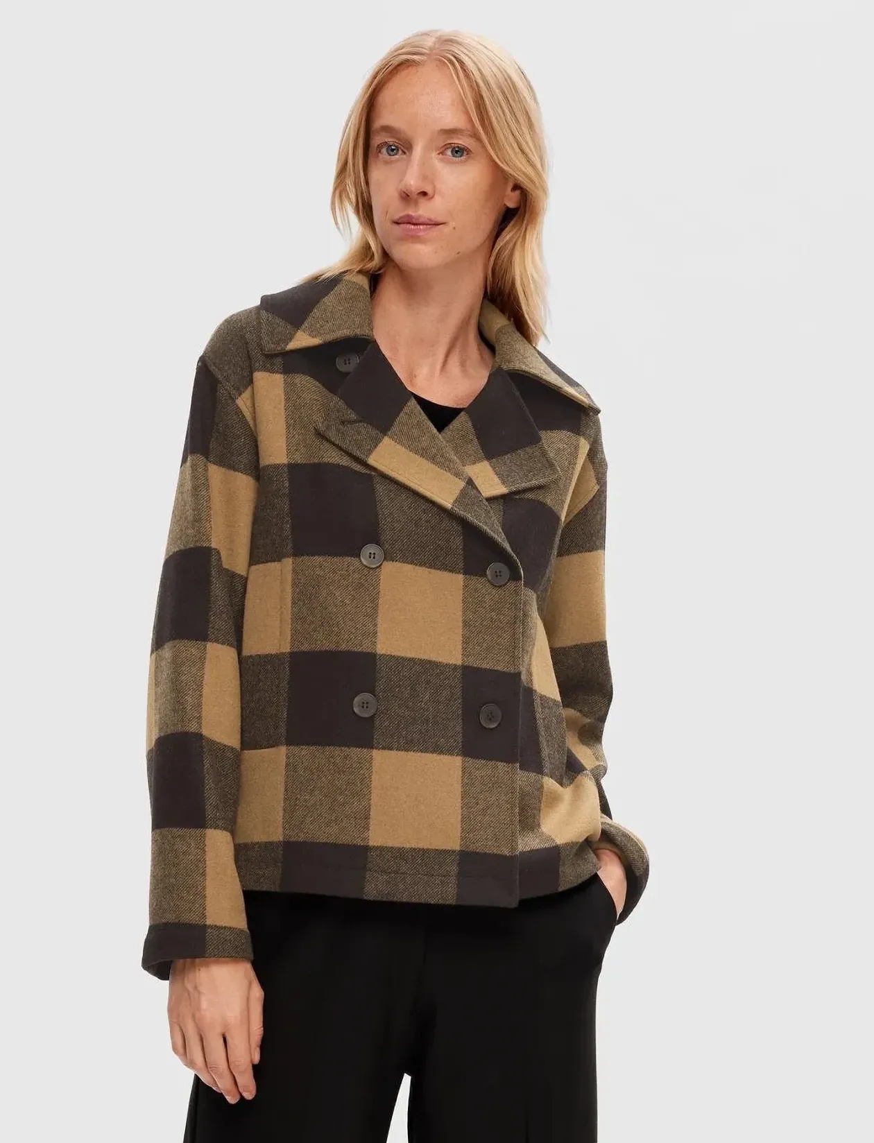 SLFEVANA SHORT WOOL JACKET - Uldjakker