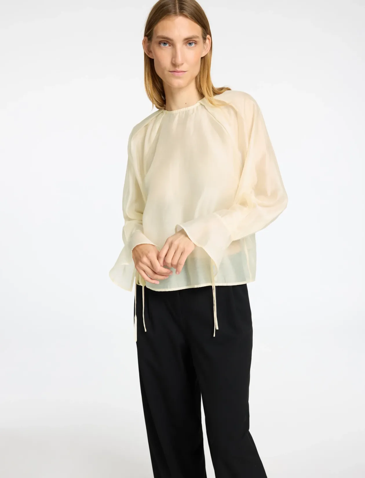 SLFIRIS LS O-NECK TOP - Langærmede bluser