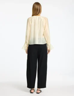 SLFIRIS LS O-NECK TOP - Langærmede bluser