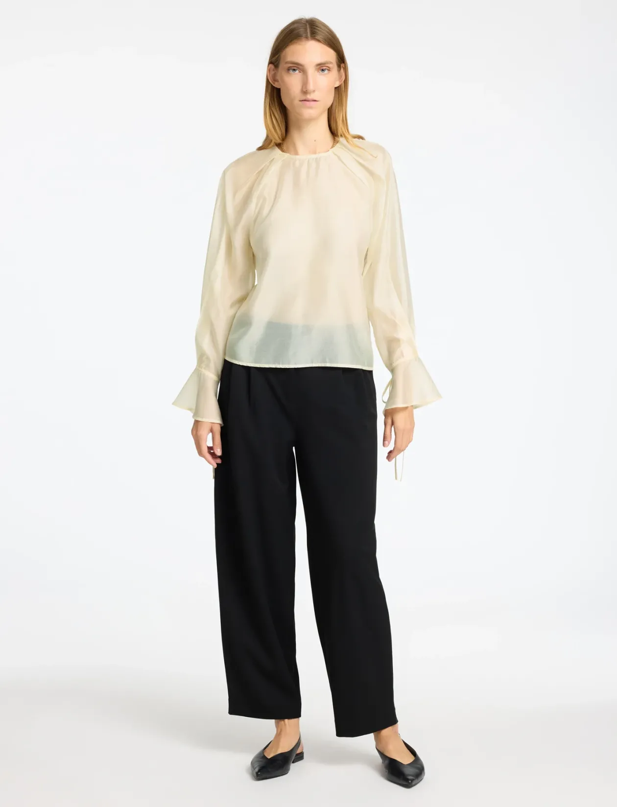 SLFIRIS LS O-NECK TOP - Langærmede bluser