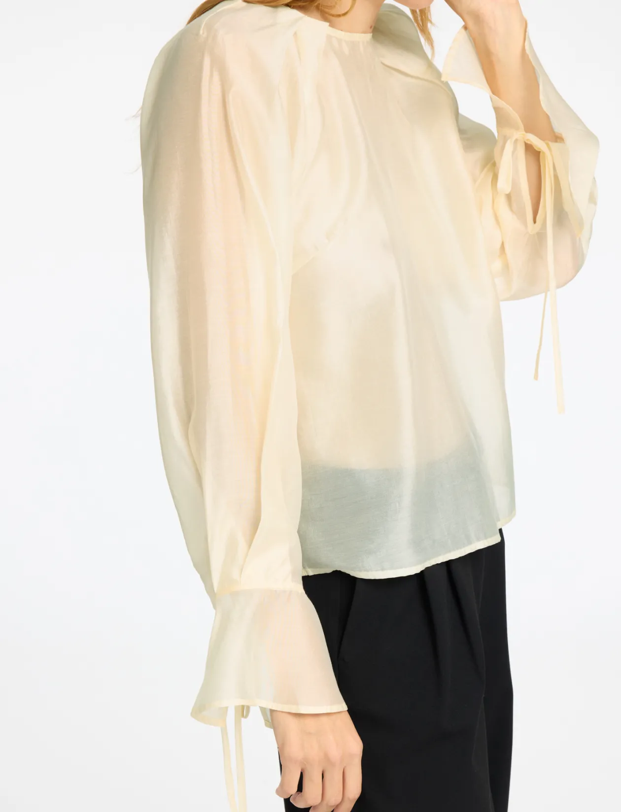 SLFIRIS LS O-NECK TOP - Langærmede bluser