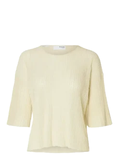 SLFLEA 2/4 KNIT O-NECK - Strik