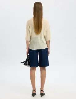 SLFLEA 2/4 KNIT O-NECK - Strik