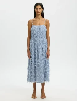 SLFMYLINE REGULAR MIDI STRAP DRESS B - Midi kjoler