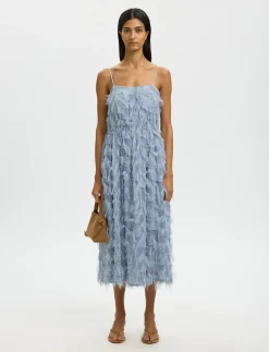SLFMYLINE REGULAR MIDI STRAP DRESS B - Midi kjoler