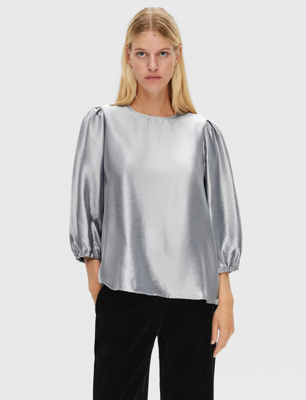 SLFSILVA 3/4 TOP B - Langærmede bluser