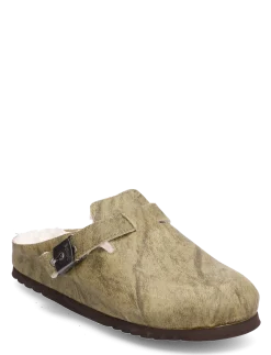 SL GRACE SUEDE OLIVE - Flade mules
