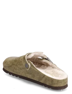 SL GRACE SUEDE OLIVE - Flade mules